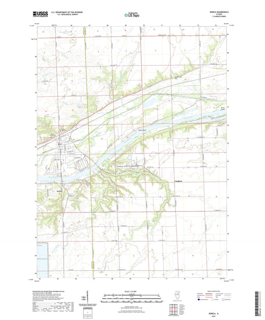 Seneca Illinois US Topo Map Image