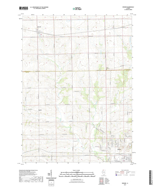 Seward Illinois US Topo Map Image