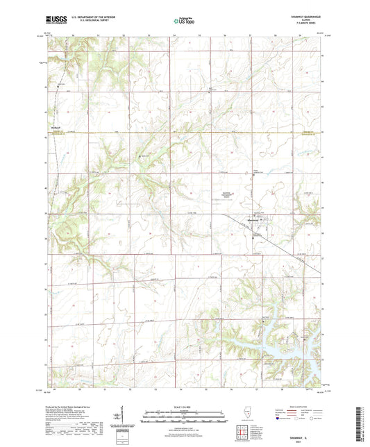Shumway Illinois US Topo Map Image