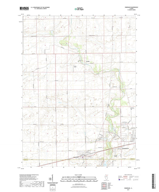 Somonauk Illinois US Topo Map Image