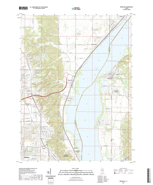 Spring Bay Illinois US Topo Map Image