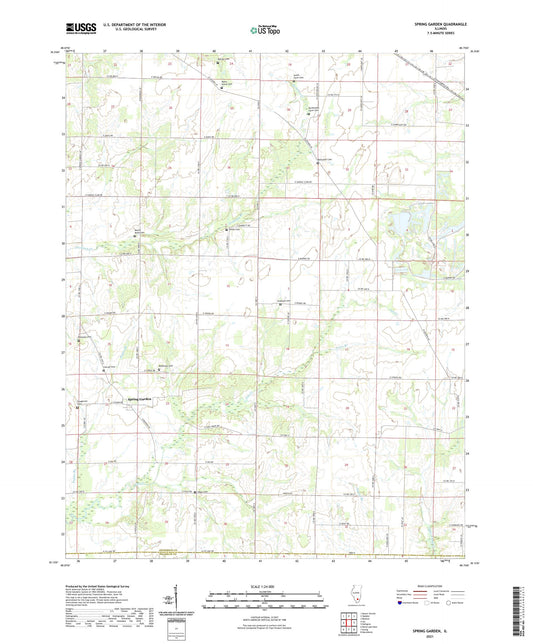 Spring Garden Illinois US Topo Map Image