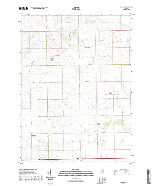Stavanger Illinois US Topo Map Image