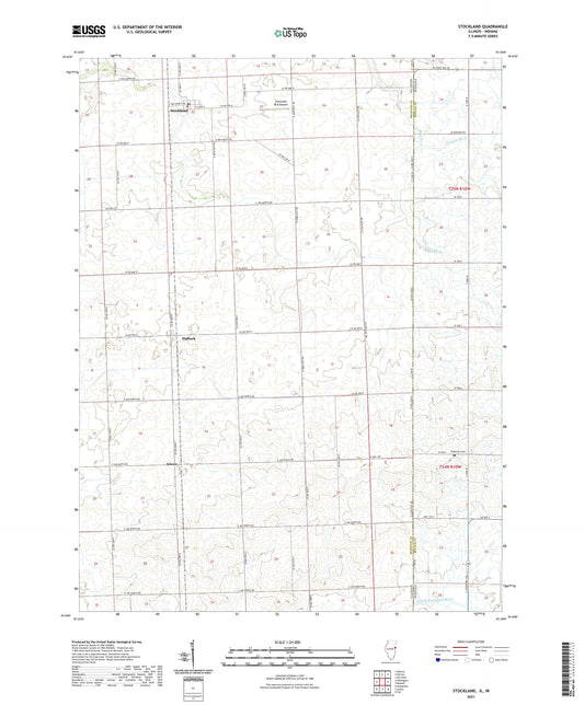 Stockland Illinois US Topo Map Image