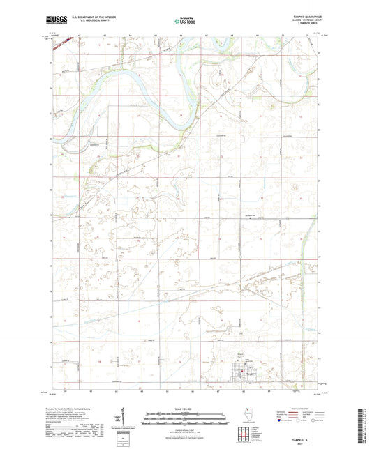 Tampico Illinois US Topo Map Image