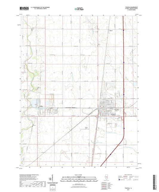 Tuscola Illinois US Topo Map Image