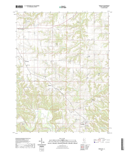 Versailles Illinois US Topo Map Image