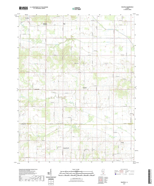 Walpole Illinois US Topo Map Image