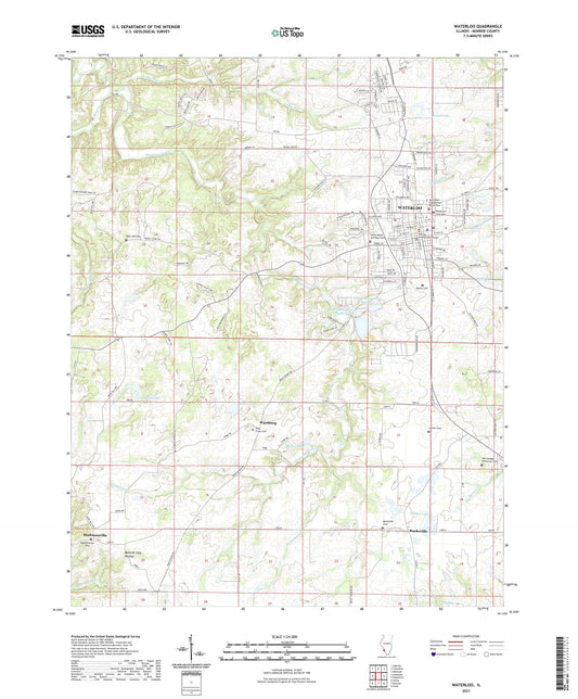 Waterloo Illinois US Topo Map Image