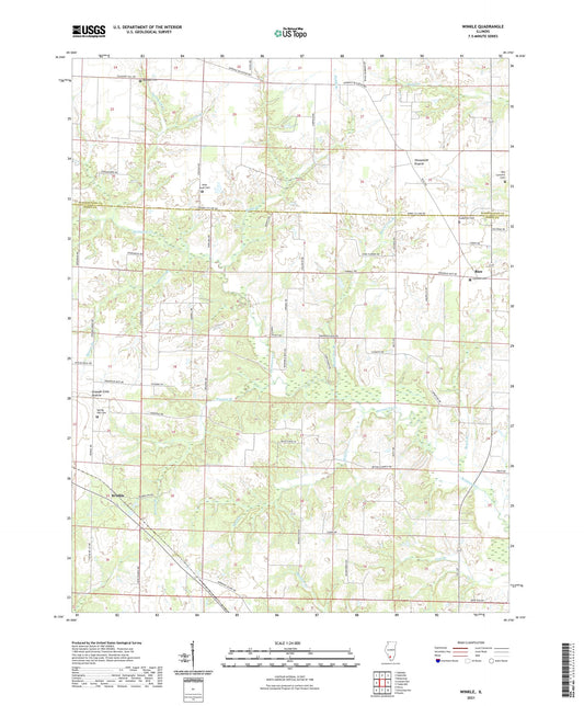 Winkle Illinois US Topo Map Image