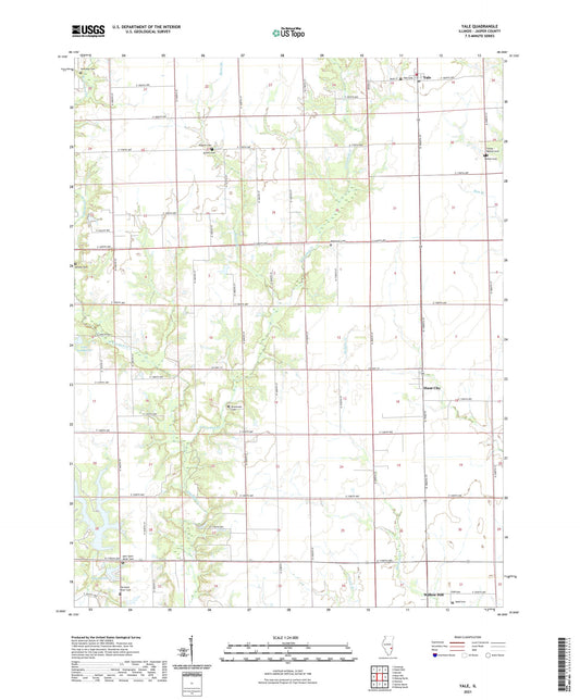 Yale Illinois US Topo Map Image