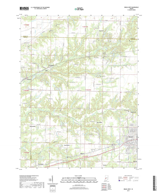 Brazil West Indiana US Topo Map Image
