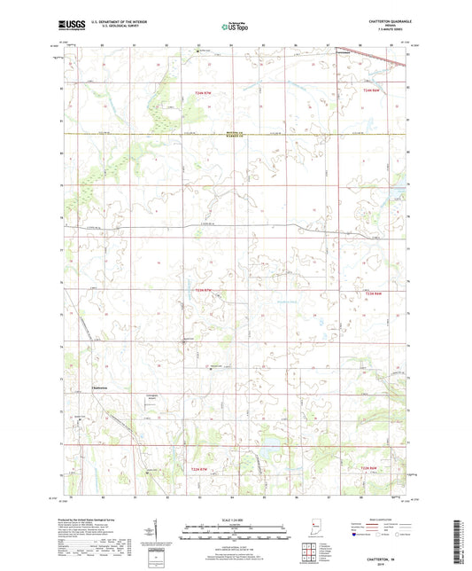 Chatterton Indiana US Topo Map Image