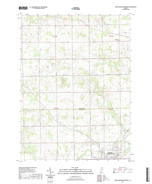 North Manchester North Indiana US Topo Map Image