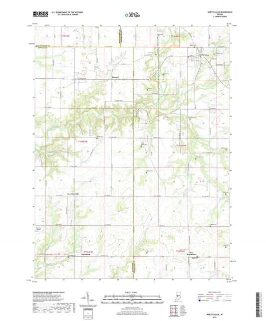North Salem Indiana US Topo Map Image