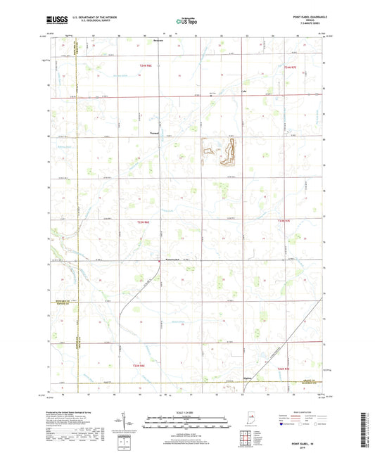 Point Isabel Indiana US Topo Map Image
