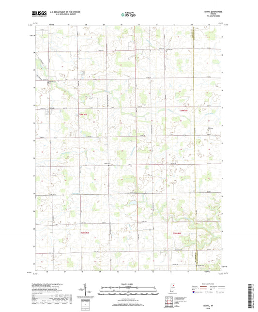 Servia Indiana US Topo Map Image