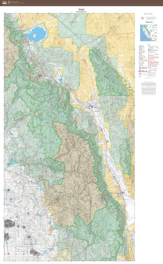 Inyo National Forest Map