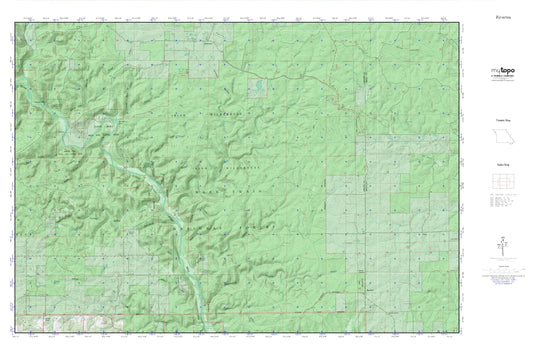 Irish Wilderness MyTopo Explorer Series Map Image