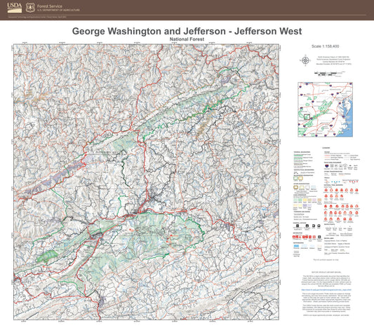 Jefferson National Forest West Map