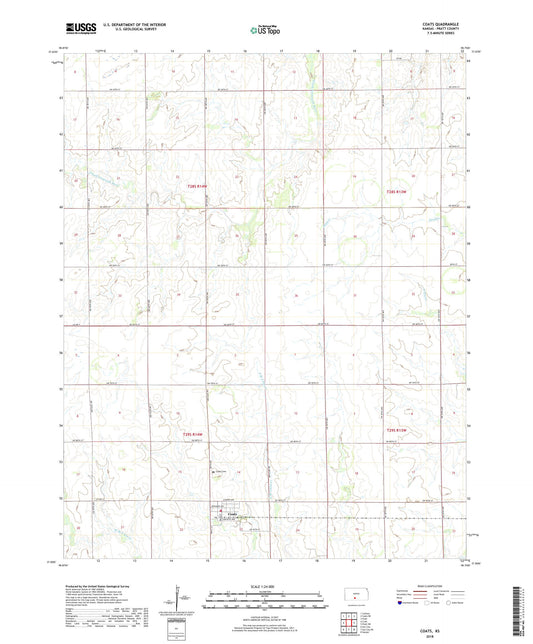 Coats Kansas US Topo Map Image