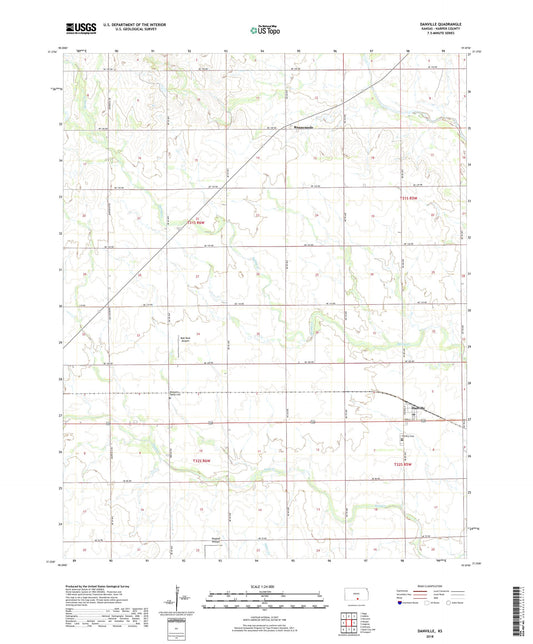 Danville Kansas US Topo Map Image