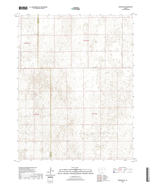 Deerfield SE Kansas US Topo Map Image