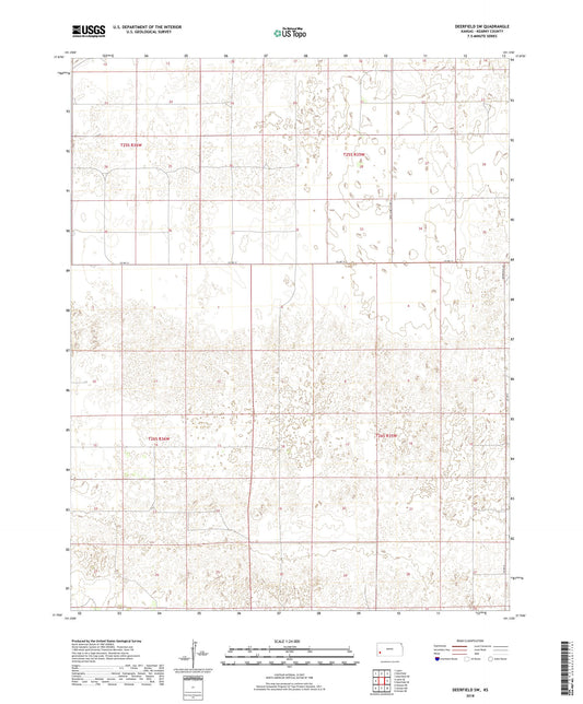 Deerfield SW Kansas US Topo Map Image