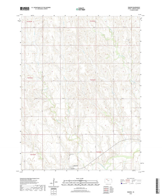 Edmond Kansas US Topo Map Image