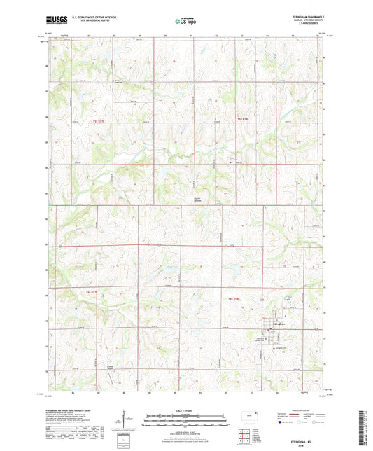 Effingham Kansas US Topo Map Image
