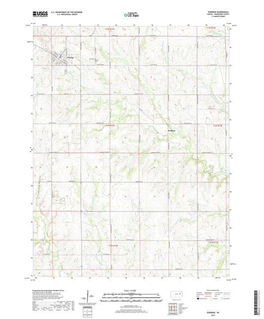 Eskridge Kansas US Topo Map Image