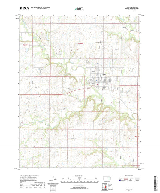 Eureka Kansas US Topo Map Image