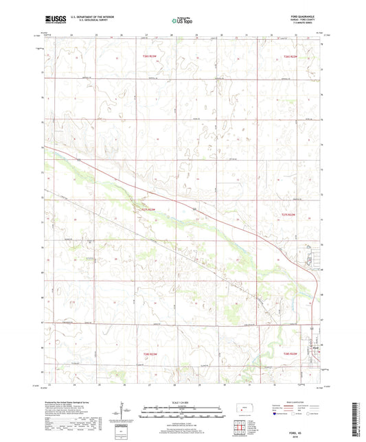 Ford Kansas US Topo Map Image