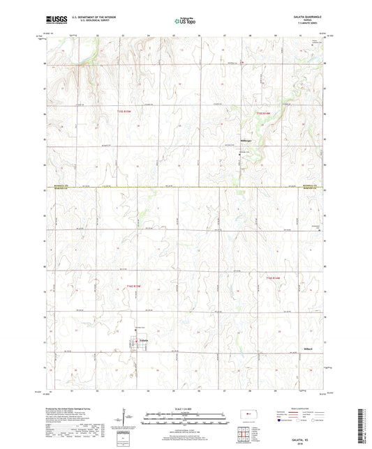 Galatia Kansas US Topo Map Image