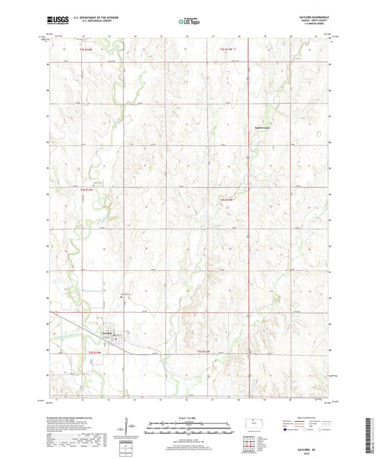 Gaylord Kansas US Topo Map Image
