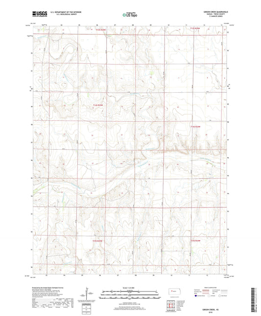 Gibson Creek Kansas US Topo Map Image