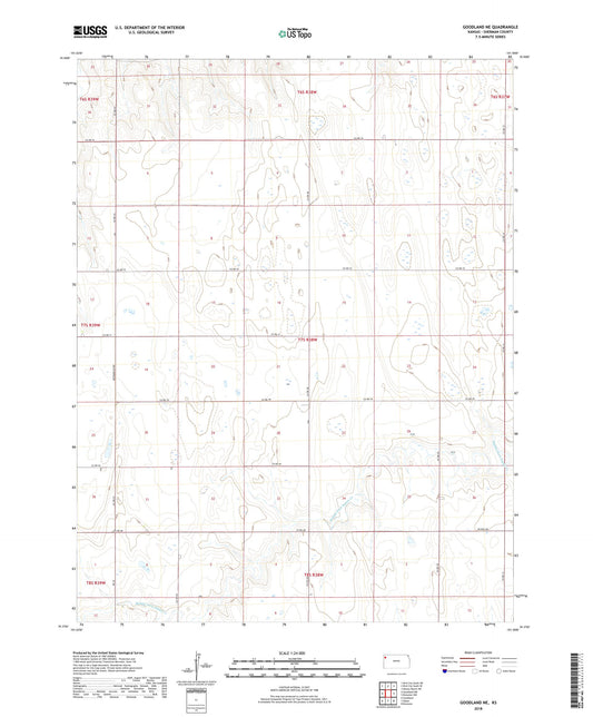 Goodland NE Kansas US Topo Map Image