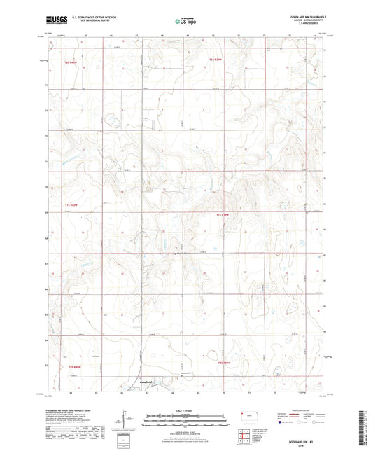 Goodland NW Kansas US Topo Map Image