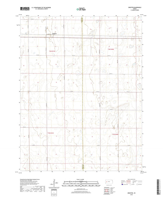 Grigston Kansas US Topo Map Image