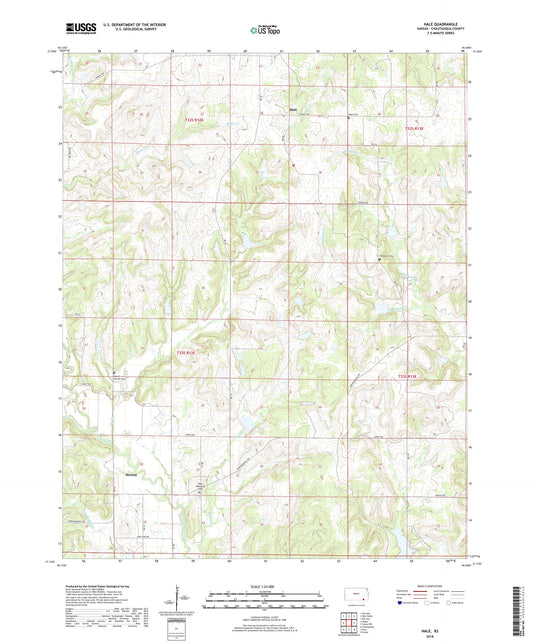 Hale Kansas US Topo Map Image