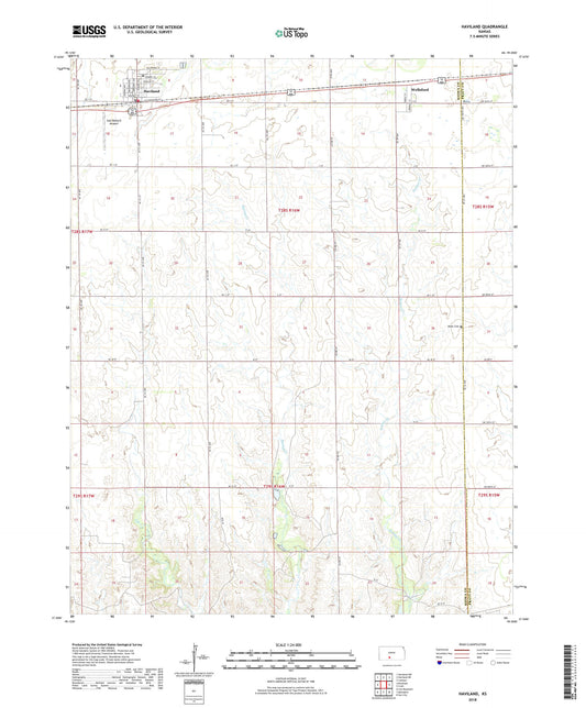 Haviland Kansas US Topo Map Image