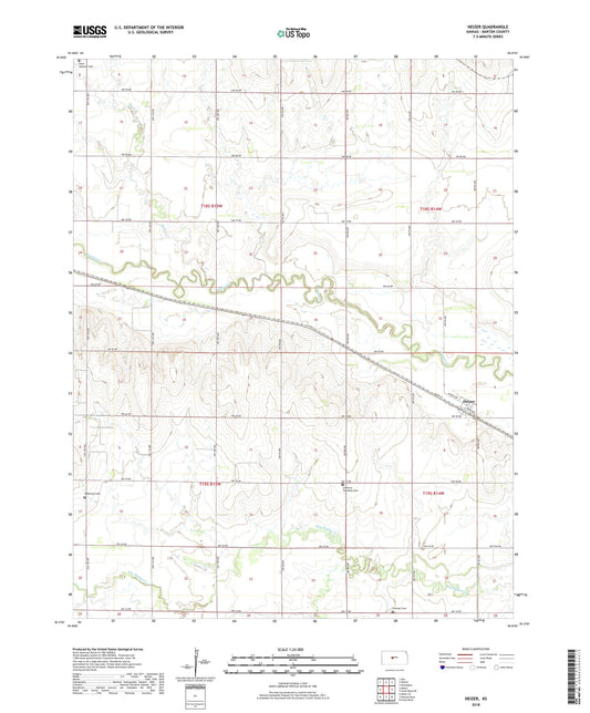 Heizer Kansas US Topo Map Image