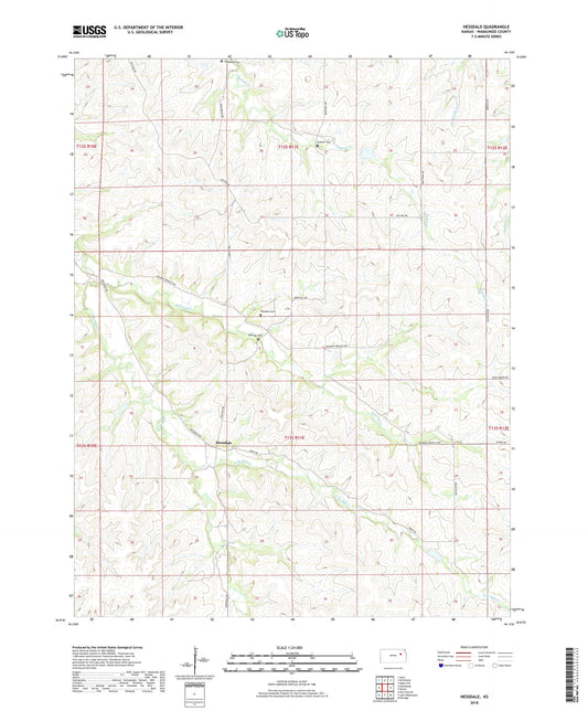 Hessdale Kansas US Topo Map Image
