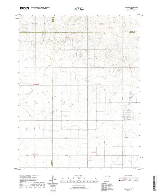 Hickok NE Kansas US Topo Map Image