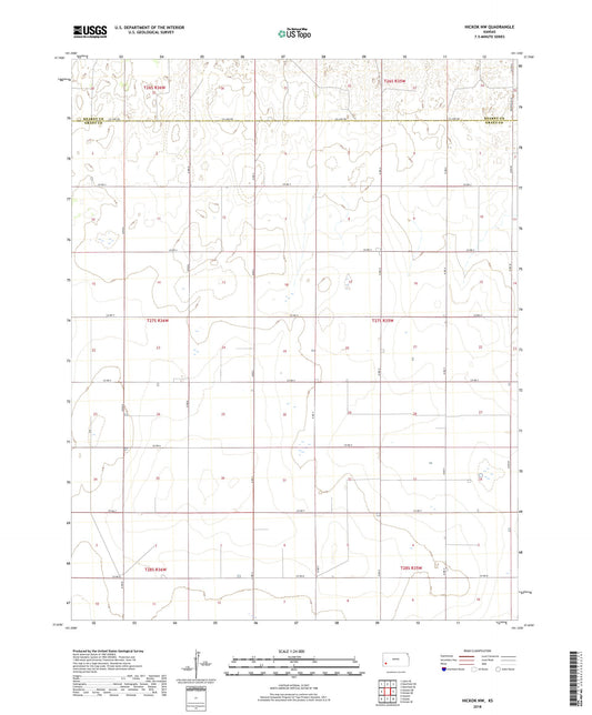 Hickok NW Kansas US Topo Map Image