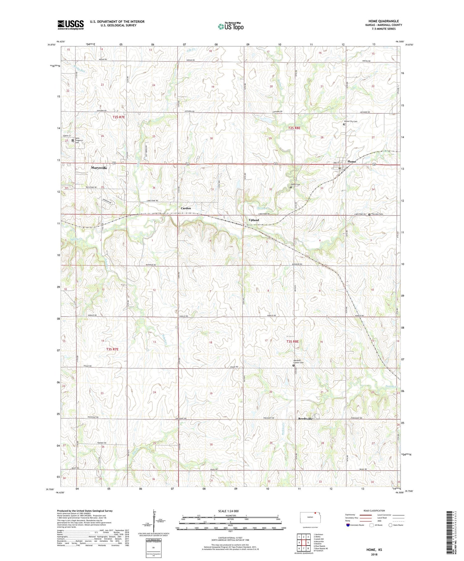 Home Kansas US Topo Map Image