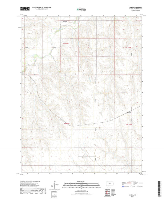 Kanona Kansas US Topo Map Image