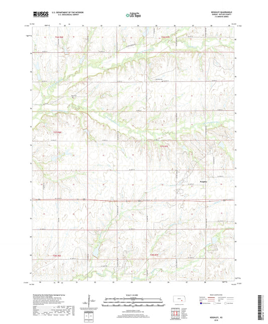 Keighley Kansas US Topo Map Image