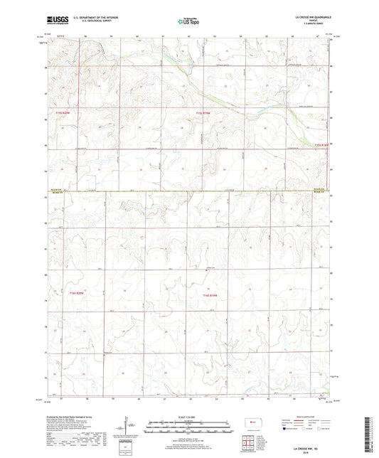 La Crosse NW Kansas US Topo Map Image