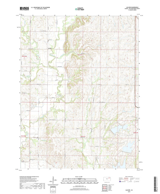 Laclede Kansas US Topo Map Image